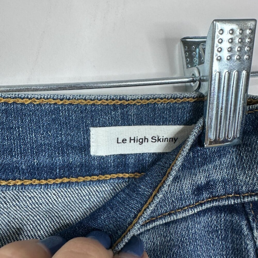 FRAME Le High Skinny Jeans Hazelwood Studded Ankle 24 #A1278 - Picture 10 of 11